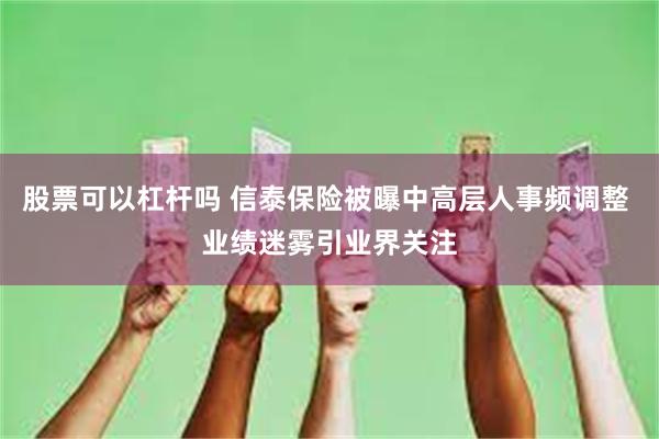 股票可以杠杆吗 信泰保险被曝中高层人事频调整 业绩迷雾引业界关注
