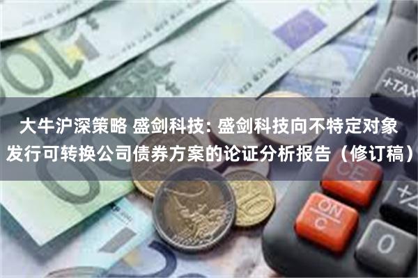 大牛沪深策略 盛剑科技: 盛剑科技向不特定对象发行可转换公司债券方案的论证分析报告(修订稿)