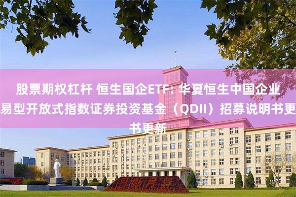 股票期权杠杆 恒生国企ETF: 华夏恒生中国企业交易型开放式指数证券投资基金(QDII)招募说明书更新