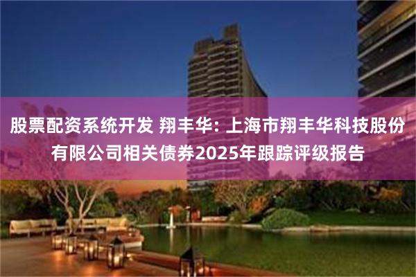 股票配资系统开发 翔丰华: 上海市翔丰华科技股份有限公司相关债券2025年跟踪评级报告