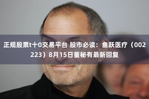 正规股票t十0交易平台 股市必读：鱼跃医疗（002223）8月15日董秘有最新回复
