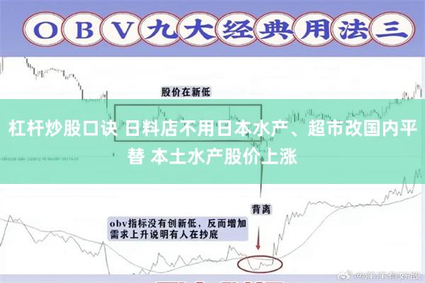杠杆炒股口诀 日料店不用日本水产、超市改国内平替 本土水产股价上涨