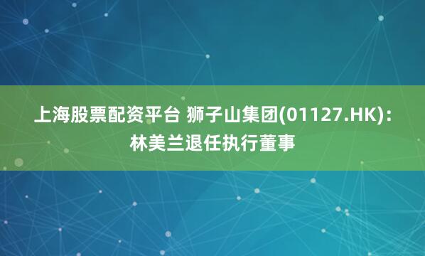 上海股票配资平台 狮子山集团(01127.HK)：林美兰退任执行董事